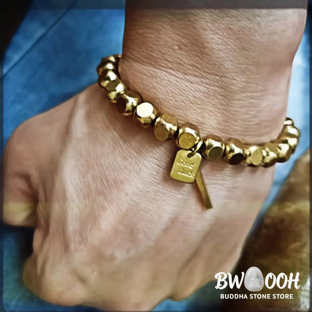 Buddha Stones Copper Good Luck Wealth Bracelet - BWOOOH - Bracelet