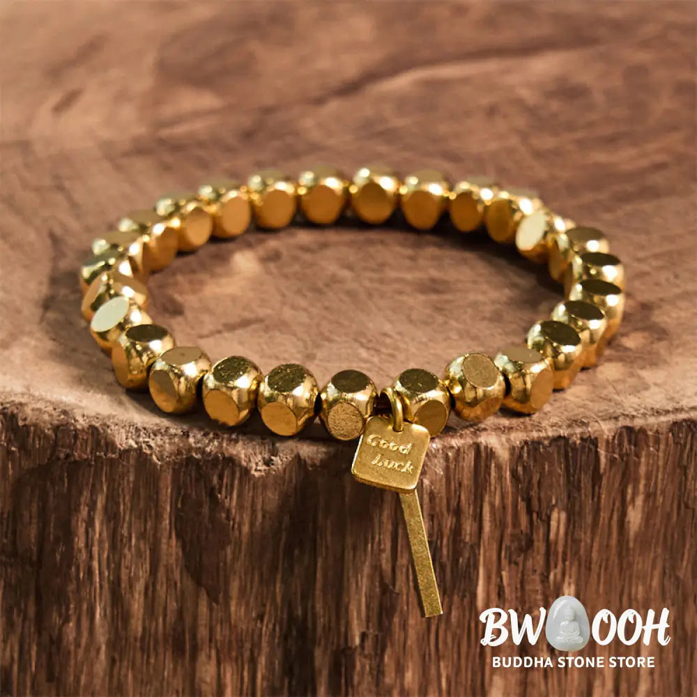 Buddha Stones Copper Good Luck Wealth Bracelet - BWOOOH - Bracelet