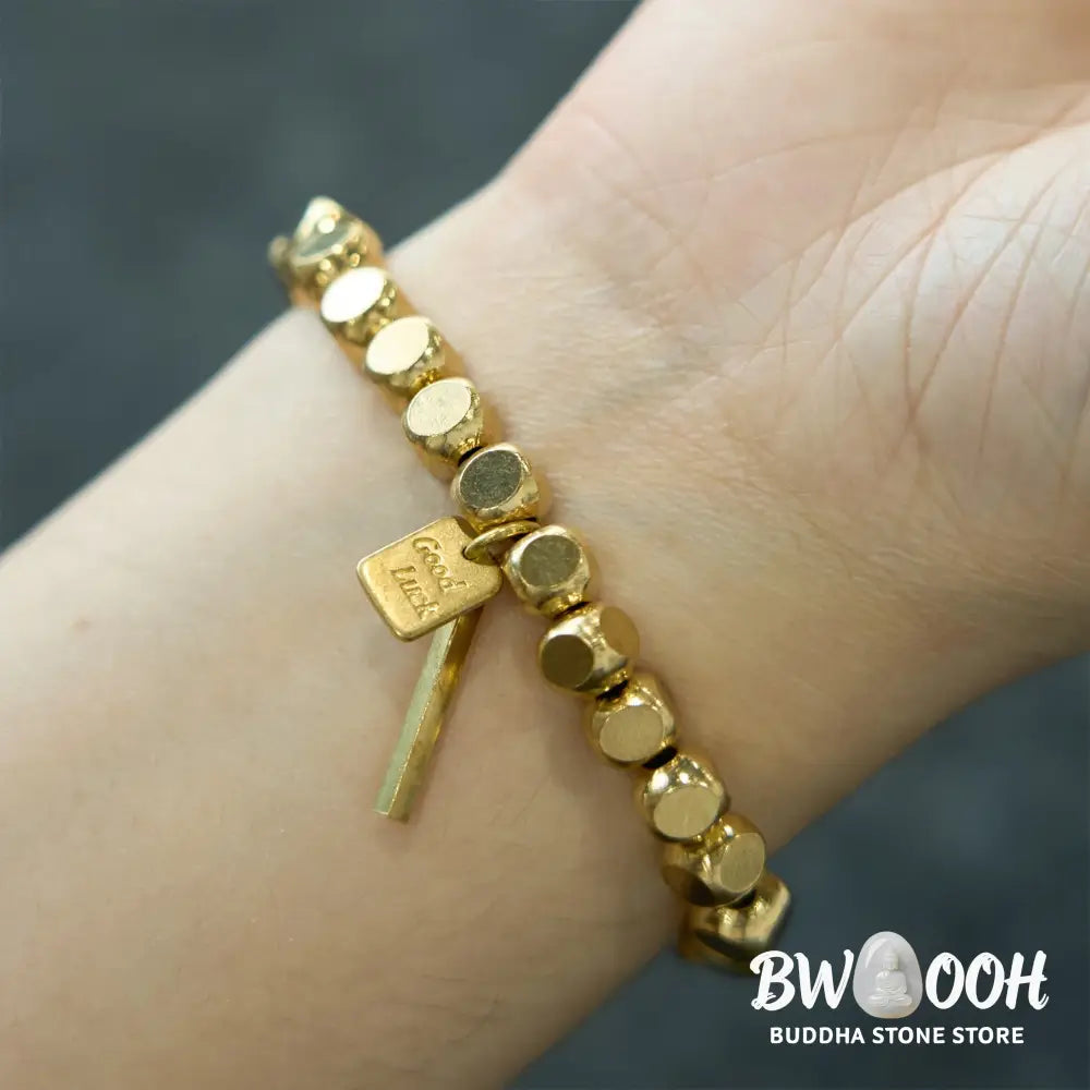 Buddha Stones Copper Good Luck Wealth Bracelet - BWOOOH - Bracelet