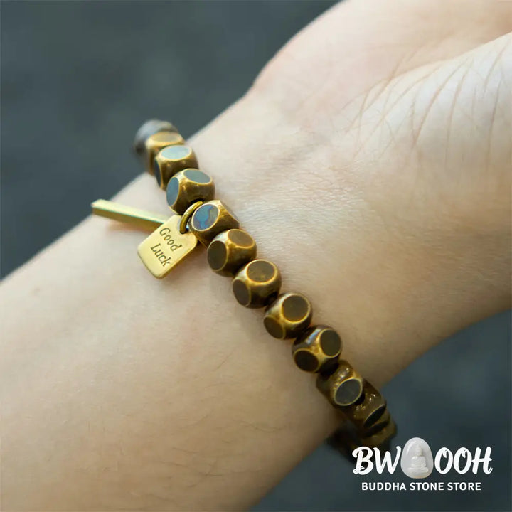 Buddha Stones Copper Good Luck Wealth Bracelet - BWOOOH - Bracelet