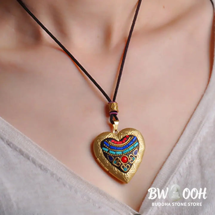 Buddha Stones Copper Kwan Yin Avalokitesvara Zakiram Wealth Pendant Necklace - BWOOOH - Necklaces &amp; Pendants