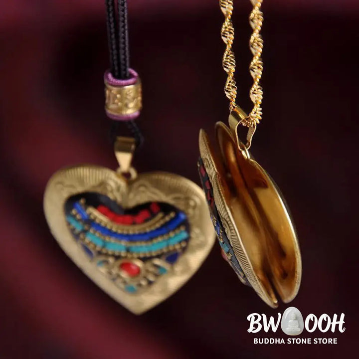 Buddha Stones Copper Kwan Yin Avalokitesvara Zakiram Wealth Pendant Necklace - BWOOOH - Necklaces &amp; Pendants