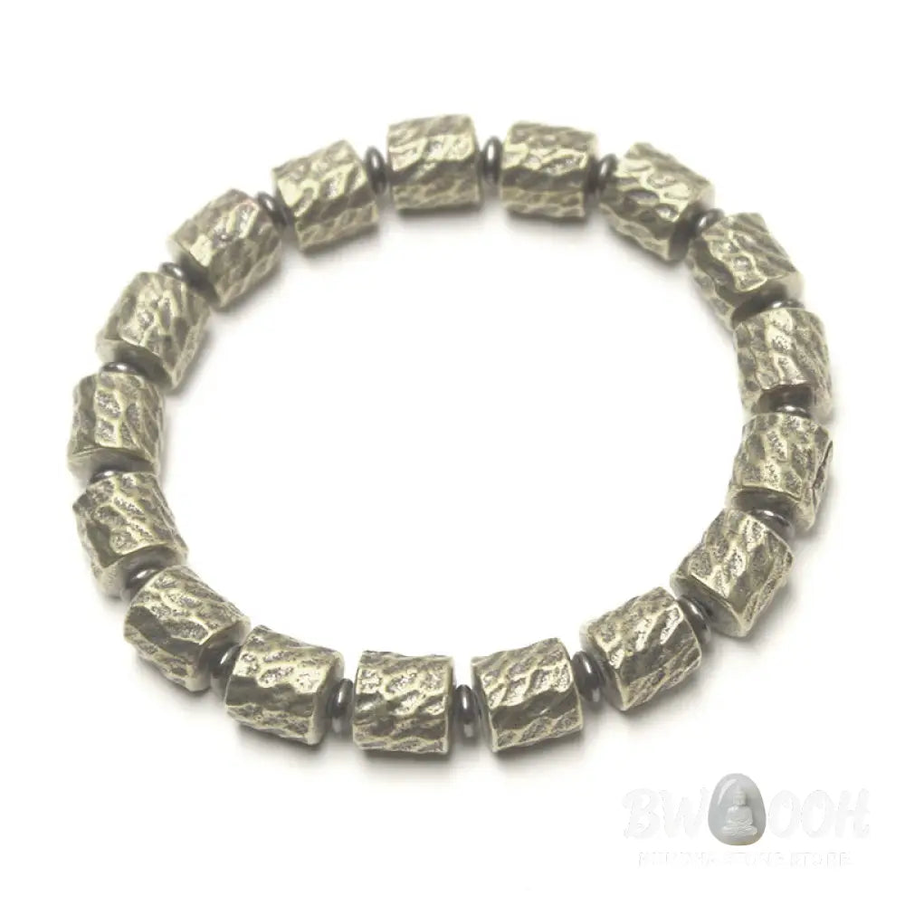 Buddha Stones Copper Meteorite Crater Pattern Luck Bracelet - BWOOOH - Bracelet