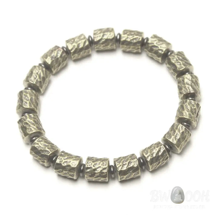 Buddha Stones Copper Meteorite Crater Pattern Luck Bracelet - BWOOOH - Bracelet