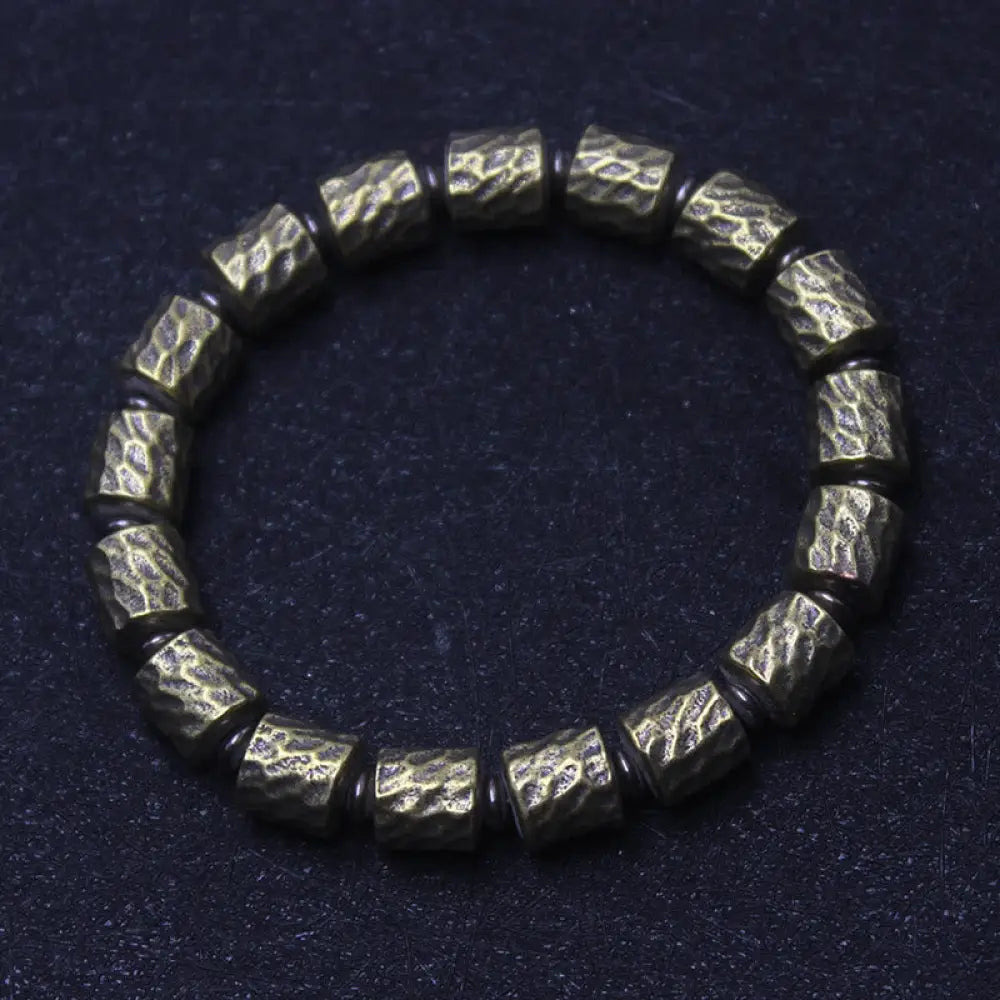 BWOOOH Copper Meteorite Crater Pattern Luck Bracelet - BWOOOH - Copper(Wrist Circumference: 14-15cm) - Bracelet