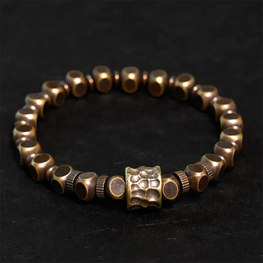 BWOOOH Copper Meteorite Pattern Balance Bracelet - BWOOOH - Copper(Wrist Circumference: 15-16cm) - Bracelet
