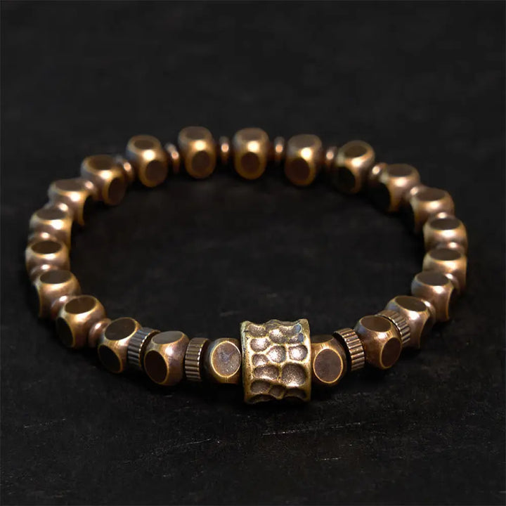 BWOOOH Copper Meteorite Pattern Balance Bracelet - BWOOOH - Copper(Wrist Circumference: 15-16cm) - Bracelet