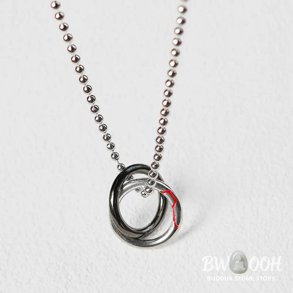 Buddha Stones Copper Qiankun Hoop Big Dipper Luck Necklace Pendant - BWOOOH - Necklaces &amp; Pendants