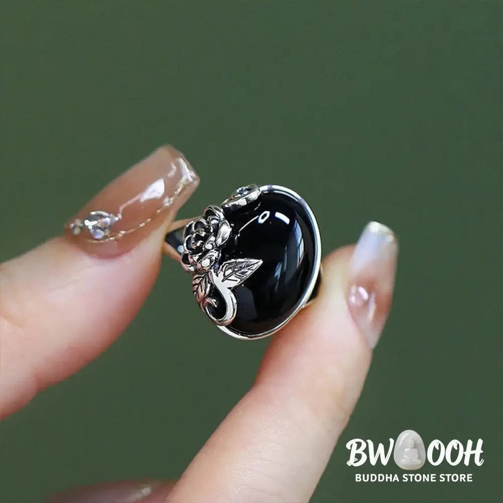 Buddha Stones Copper Rose Flower Adjustable Self Care Ring - Copper Rose - Ring