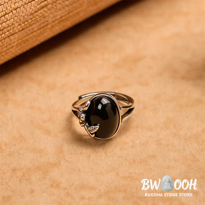 Buddha Stones Copper Rose Flower Adjustable Self Care Ring - Copper Rose - Ring
