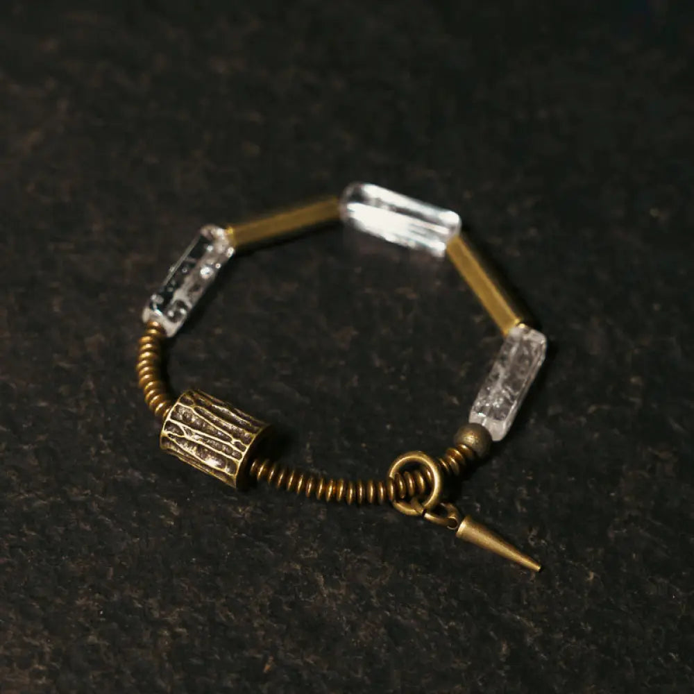 BWOOOH Copper Square White Crystal Luck Bracelet - BWOOOH - Bracelet
