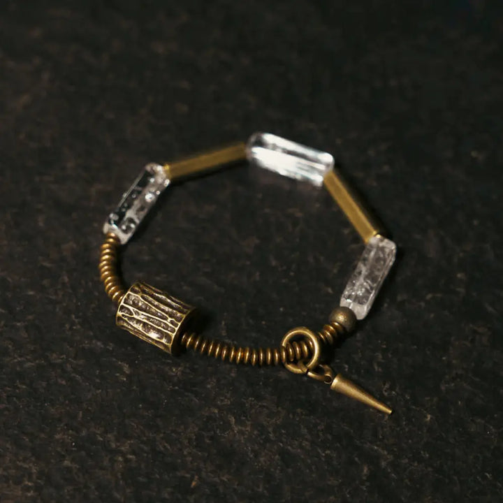 BWOOOH Copper Square White Crystal Luck Bracelet - BWOOOH - Bracelet