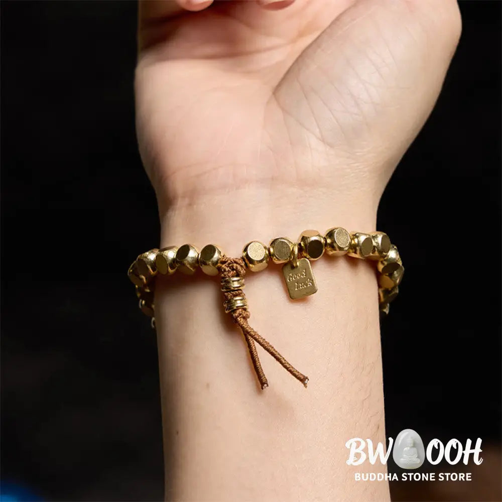 Buddha Stones Copper String Good Luck Self Care Bracelet - BWOOOH - Bracelet