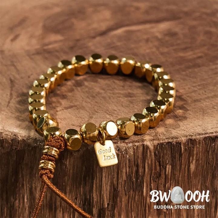 Buddha Stones Copper String Good Luck Self Care Bracelet - BWOOOH - Bracelet