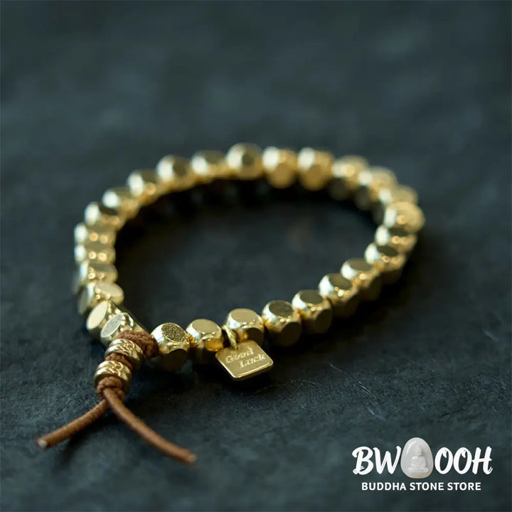Buddha Stones Copper String Good Luck Self Care Bracelet - BWOOOH - Bracelet