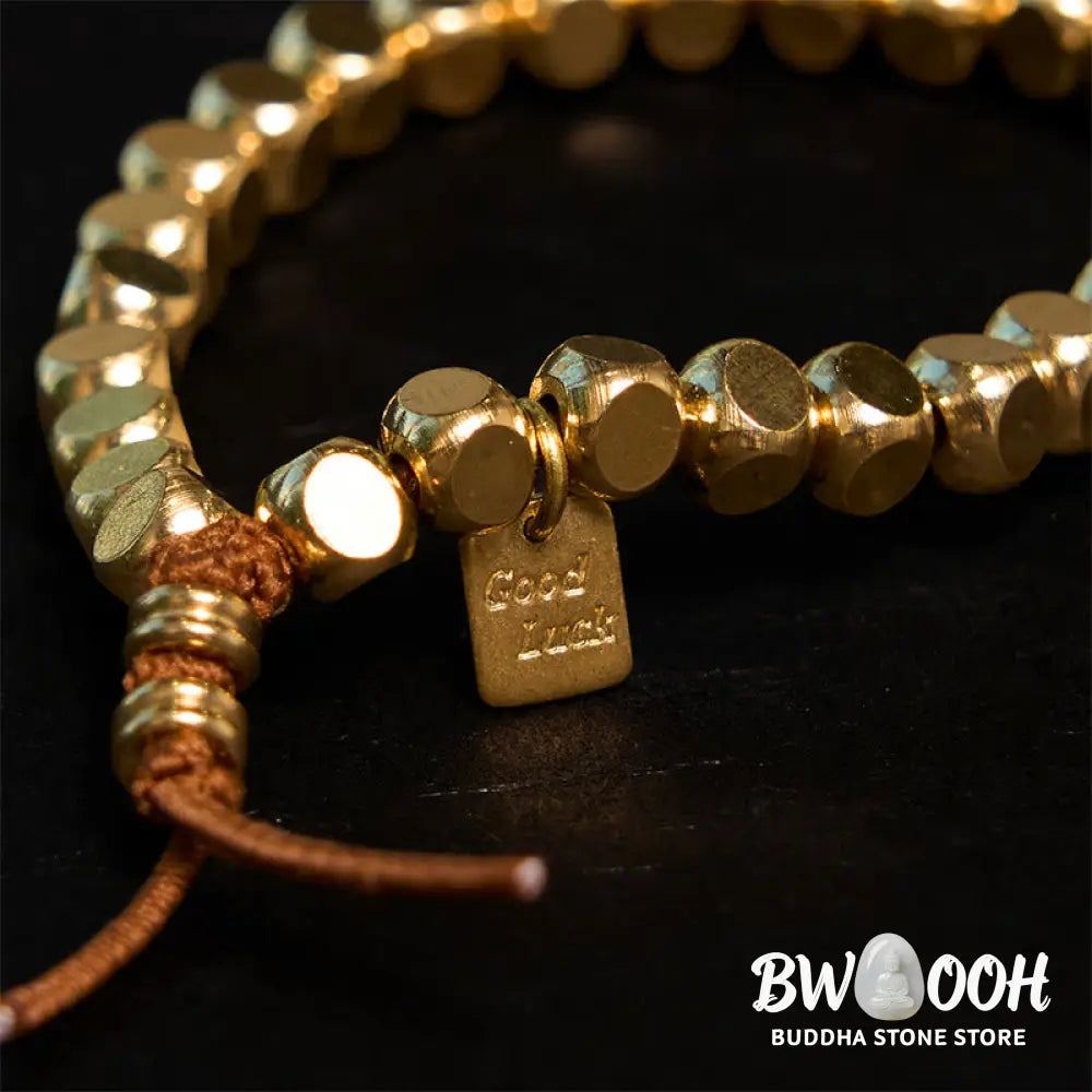 Buddha Stones Copper String Good Luck Self Care Bracelet - BWOOOH - Bracelet