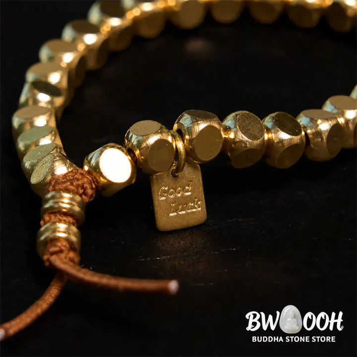 Buddha Stones Copper String Good Luck Self Care Bracelet - BWOOOH - Bracelet