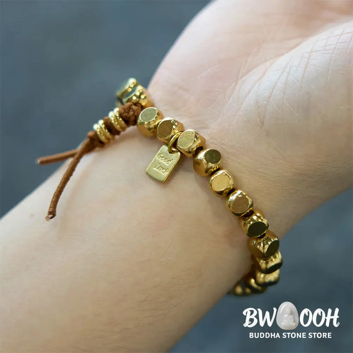 Buddha Stones Copper String Good Luck Self Care Bracelet - BWOOOH - Bracelet