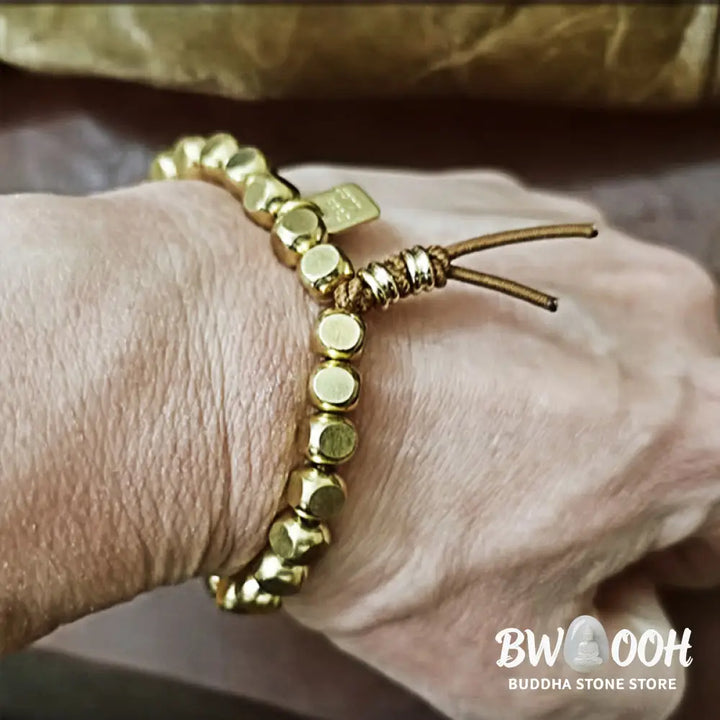 Buddha Stones Copper String Good Luck Self Care Bracelet - BWOOOH - Bracelet