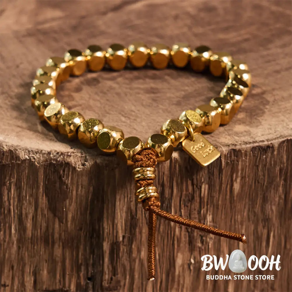 Buddha Stones Copper String Good Luck Self Care Bracelet - BWOOOH - Bracelet