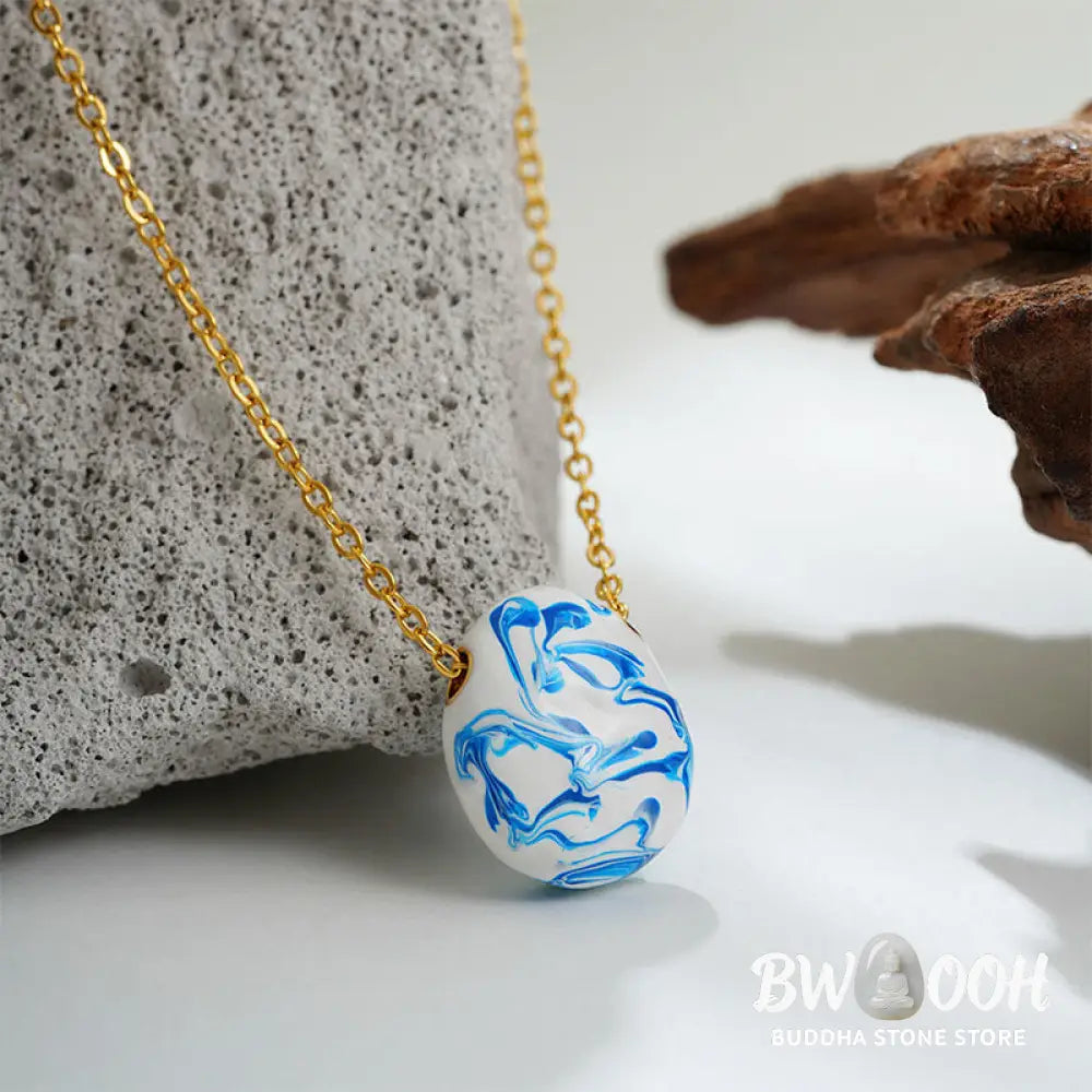 Buddha Stones Copper Wealth Healing Water Drop Shape Pendant Necklace - BWOOOH - Copper - Necklaces &amp; Pendants