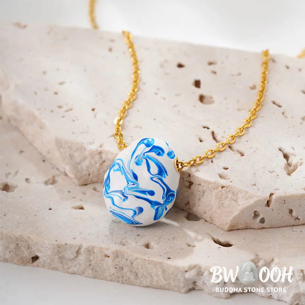 Buddha Stones Copper Wealth Healing Water Drop Shape Pendant Necklace - BWOOOH - Copper - Necklaces &amp; Pendants