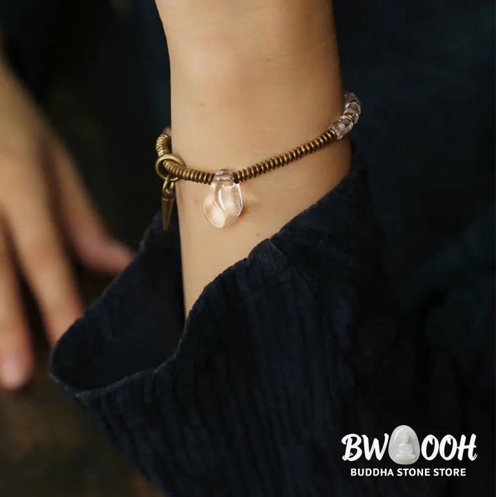 Buddha Stones Copper White Crystal Luck Bracelet - BWOOOH - Bracelet