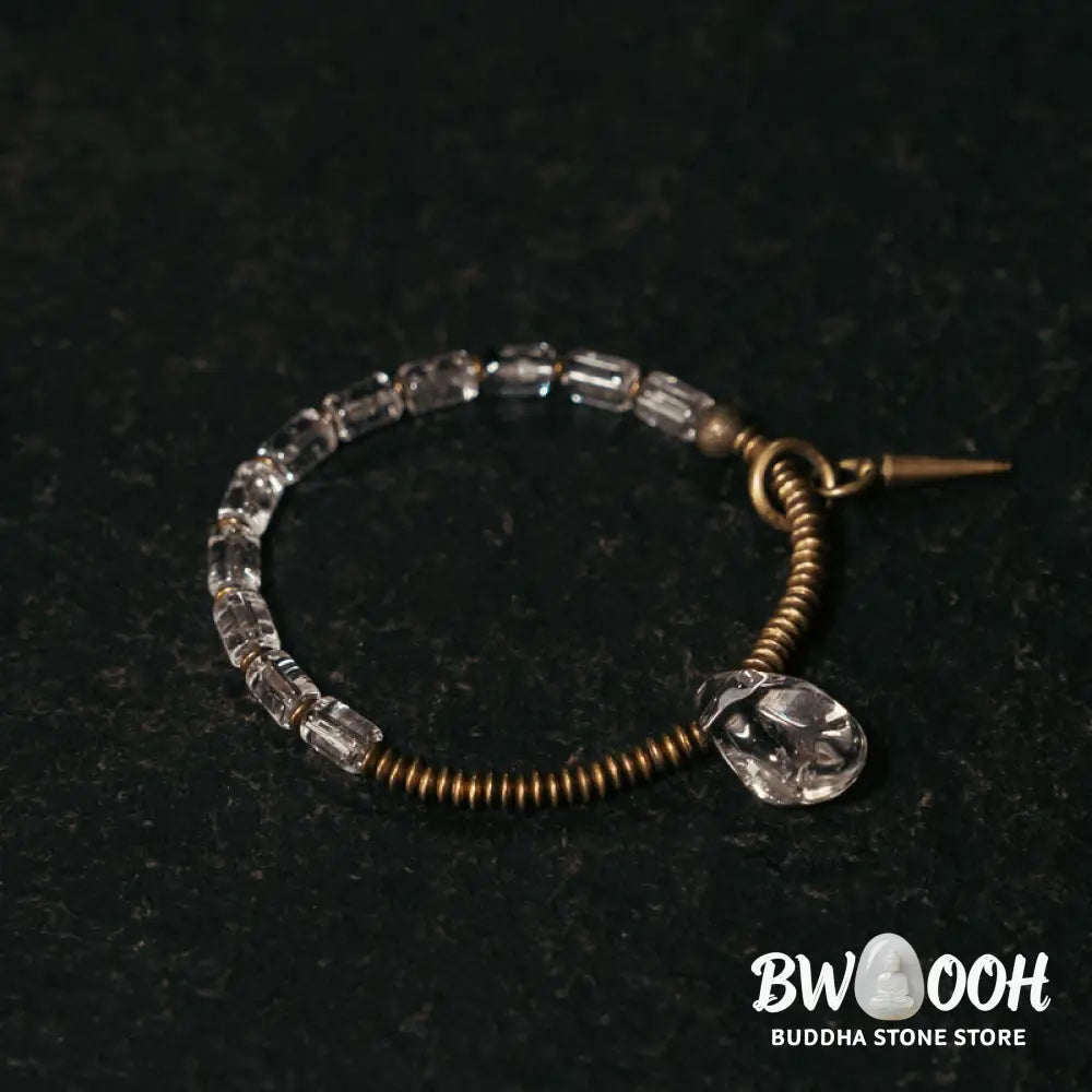 Buddha Stones Copper White Crystal Luck Bracelet - BWOOOH - Bracelet