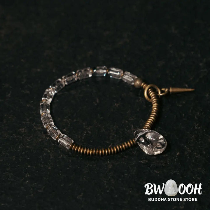 Buddha Stones Copper White Crystal Luck Bracelet - BWOOOH - Bracelet