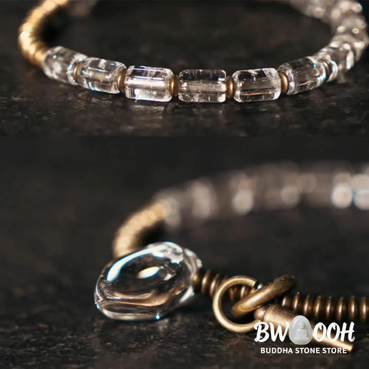 Buddha Stones Copper White Crystal Luck Bracelet - BWOOOH - Bracelet