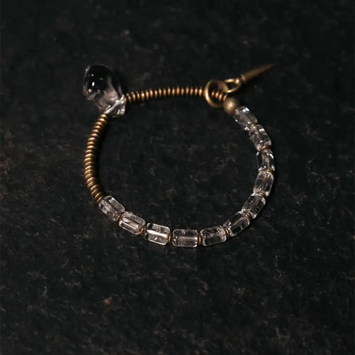 BWOOOH Copper White Crystal Luck Bracelet - BWOOOH - Copper White Crystal (Wrist Circumference 14-14.5cm)