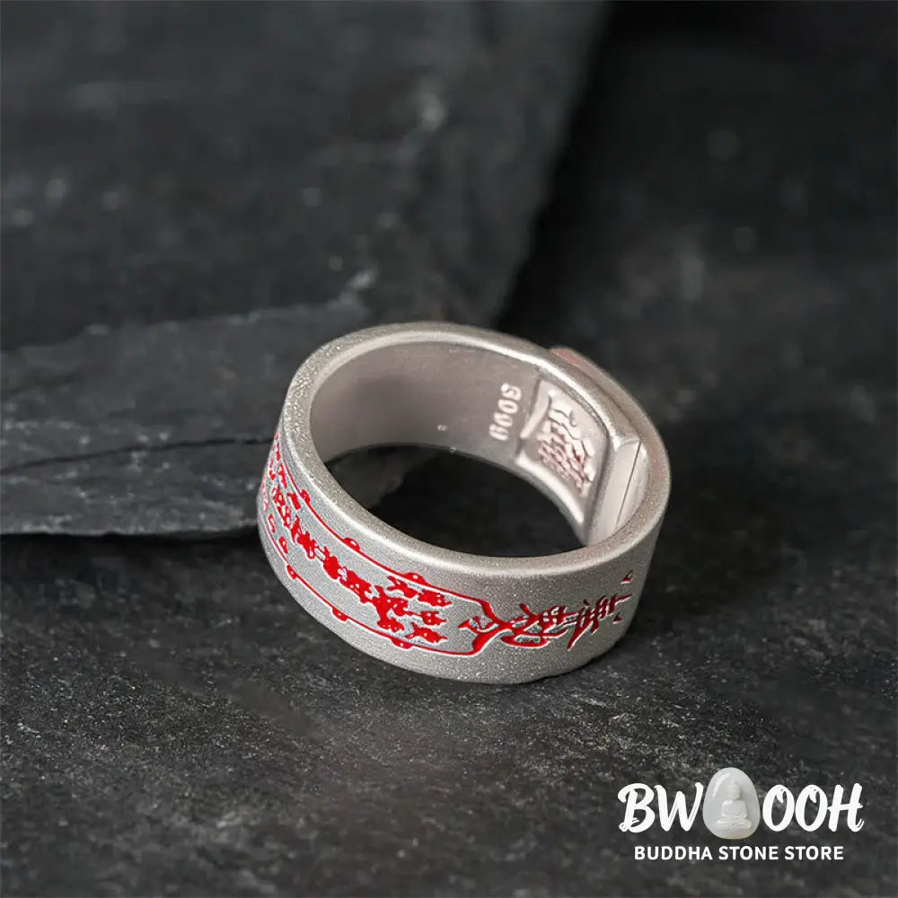 Buddha Stones Copper Word Adjustable Balance Ring - Ring