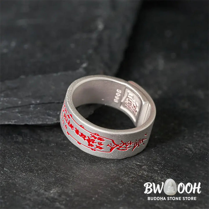 Buddha Stones Copper Word Adjustable Balance Ring - Ring