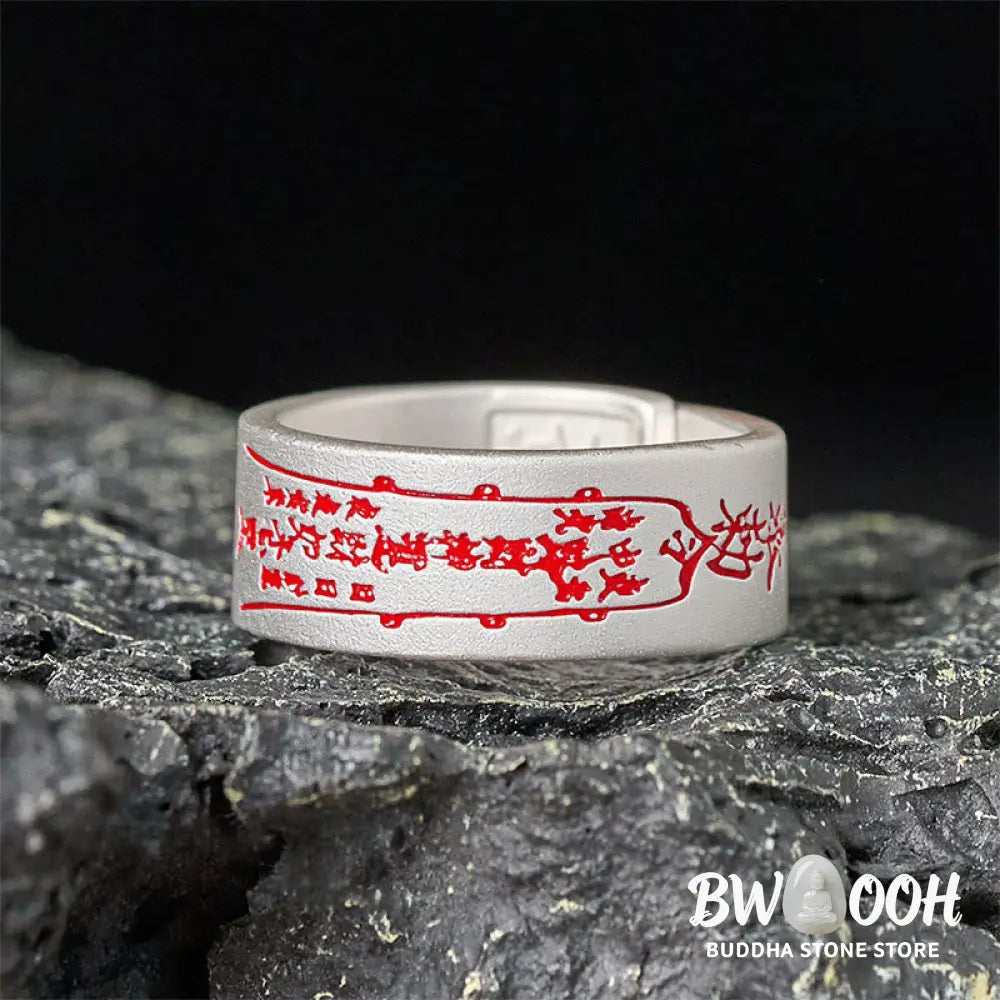 Buddha Stones Copper Word Adjustable Balance Ring - Ring