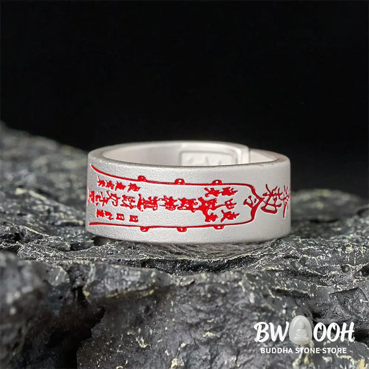 Buddha Stones Copper Word Adjustable Balance Ring - Ring