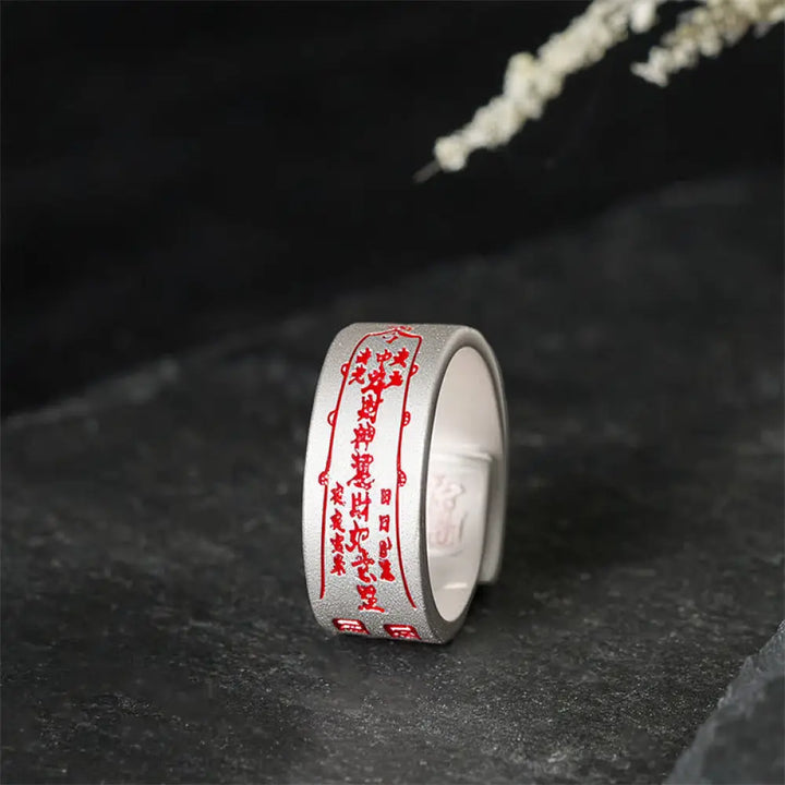 BWOOOH Copper Word Adjustable Balance Ring — Copper spiritual jewelry for spiritual healing and mindful living
