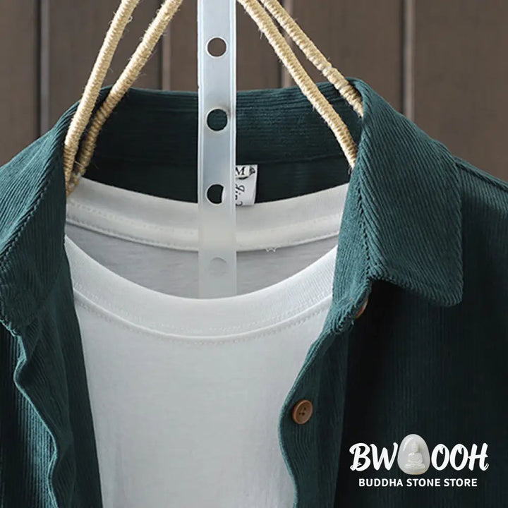 Buddha Stones Corduroy Women’s Cotton Long Sleeve Jacket With Pockets - Women’s Jacket