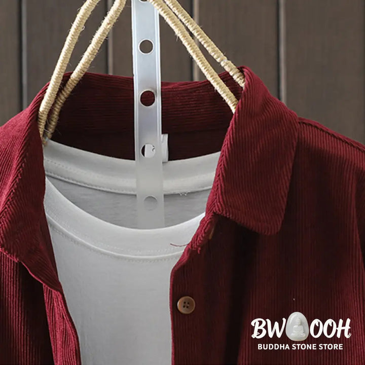 Buddha Stones Corduroy Women’s Cotton Long Sleeve Jacket With Pockets - Women’s Jacket