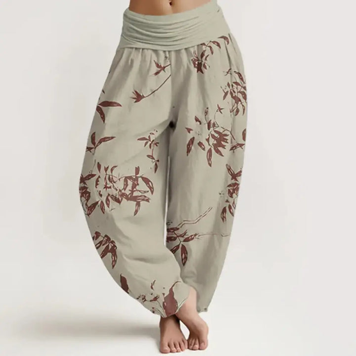 BWOOOH printed harem pants - Cotton Branch Pattern Women&
