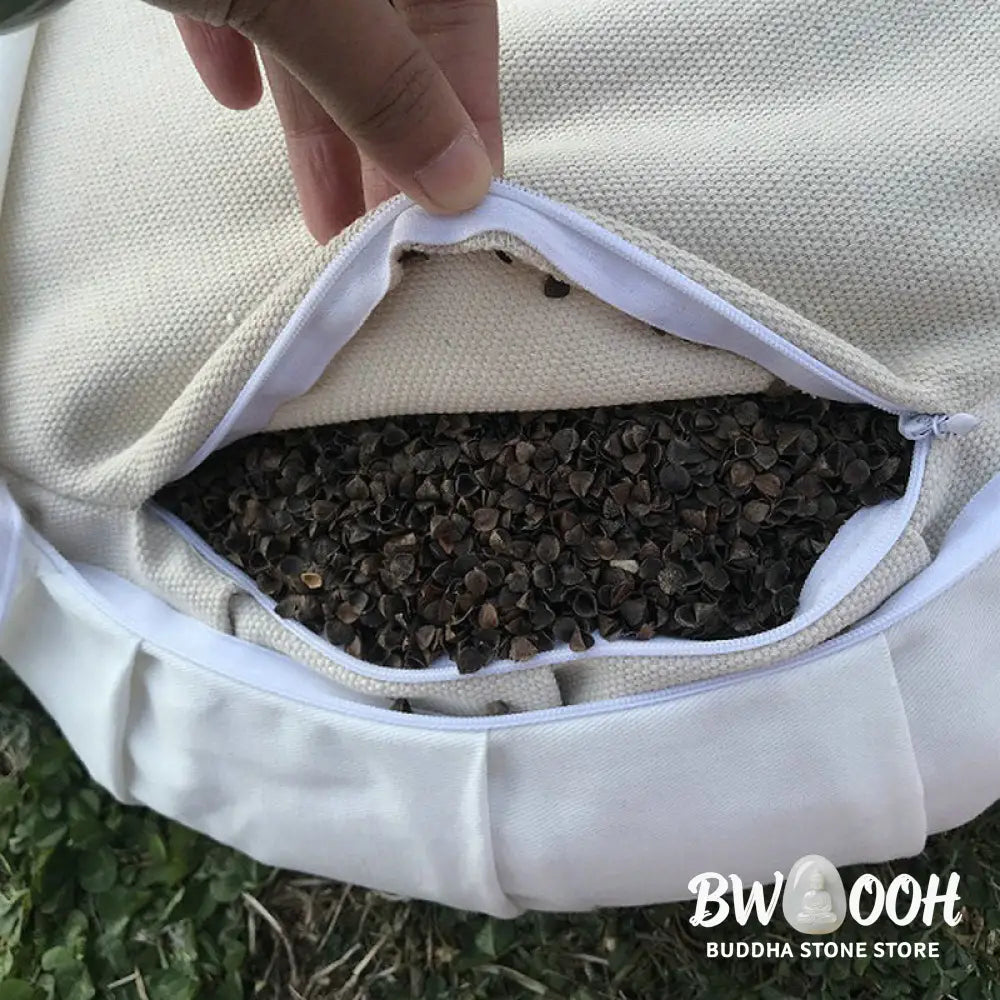 BWOOOH Cotton Buckwheat Husks Meditation Seat Cushion Home Decoration - Decorations