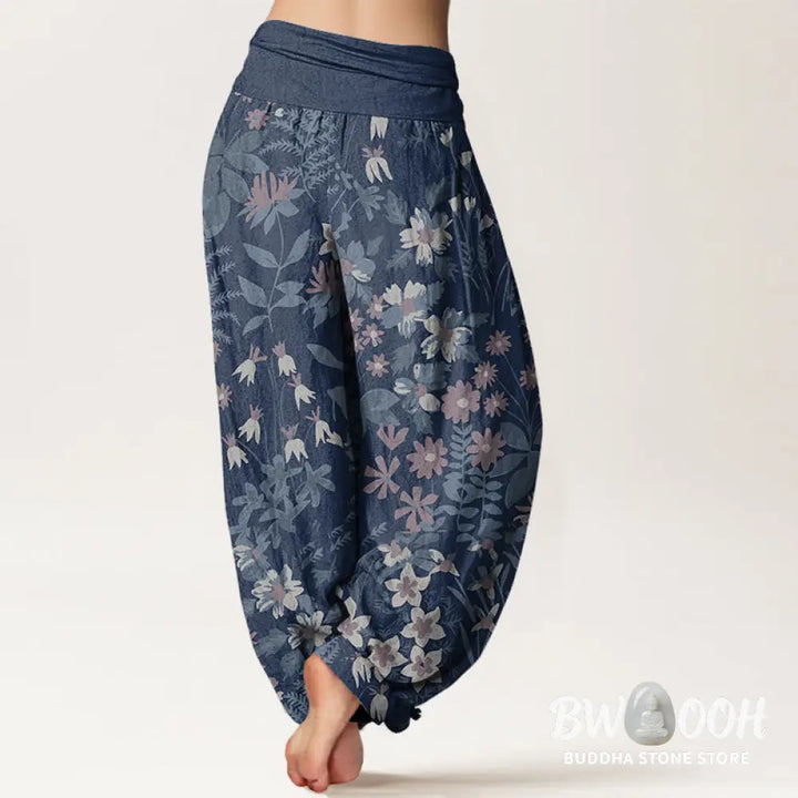 Buddha Stones Cotton Casual Daisy Flowers Leaves Design Women&