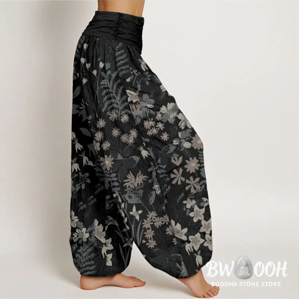 Buddha Stones Cotton Casual Daisy Flowers Leaves Design Women&
