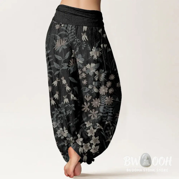 Buddha Stones Cotton Casual Daisy Flowers Leaves Design Women&