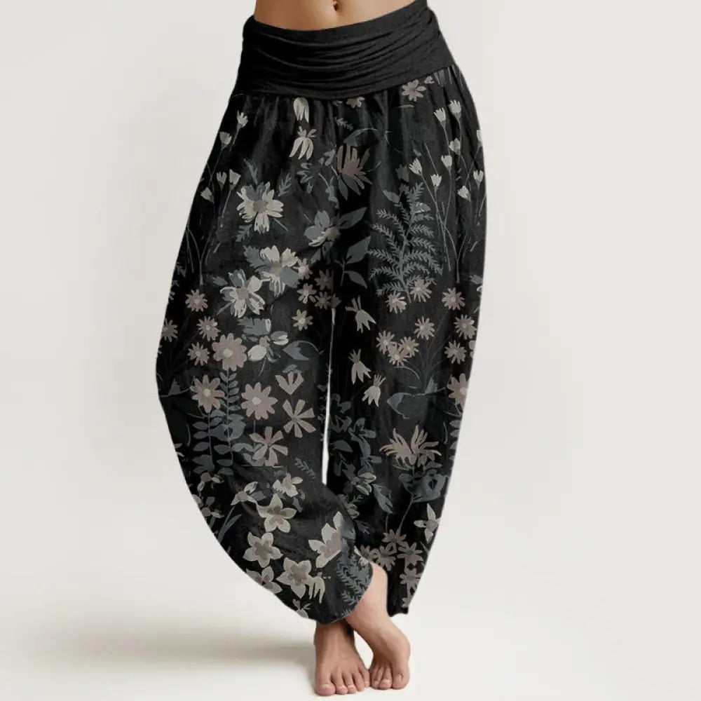 Buddha Stones Cotton Casual Daisy Flowers Leaves Design Women&
