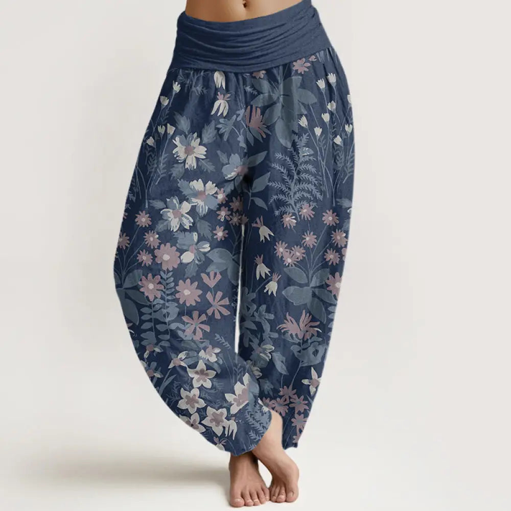 Buddha Stones Cotton Casual Daisy Flowers Leaves Design Women&