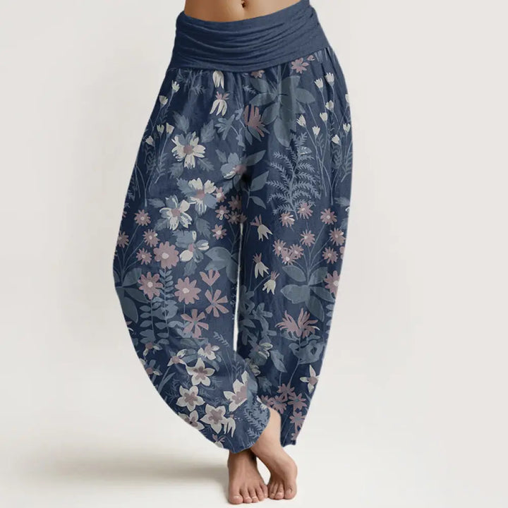 Buddha Stones Cotton Casual Daisy Flowers Leaves Design Women&