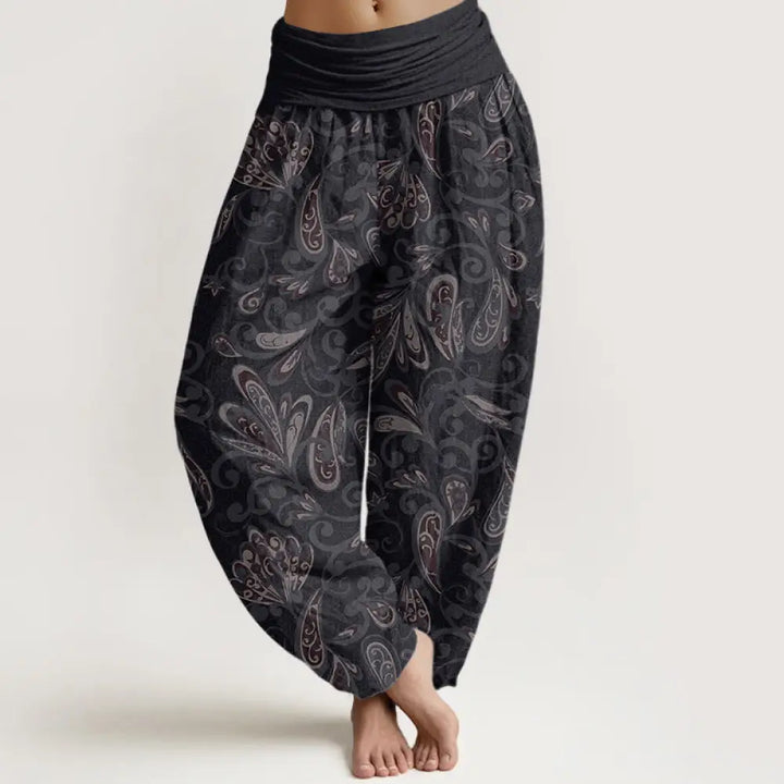 BWOOOH printed harem pants - Cotton Casual Flower Petals Design Women