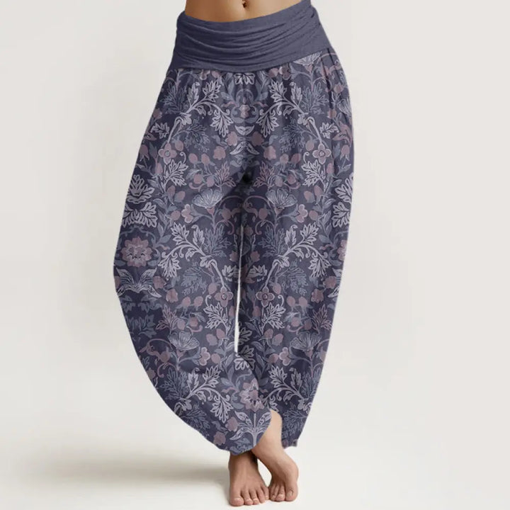 Buddha Stones Cotton Casual Flower Vine Leaves Pattern Women&