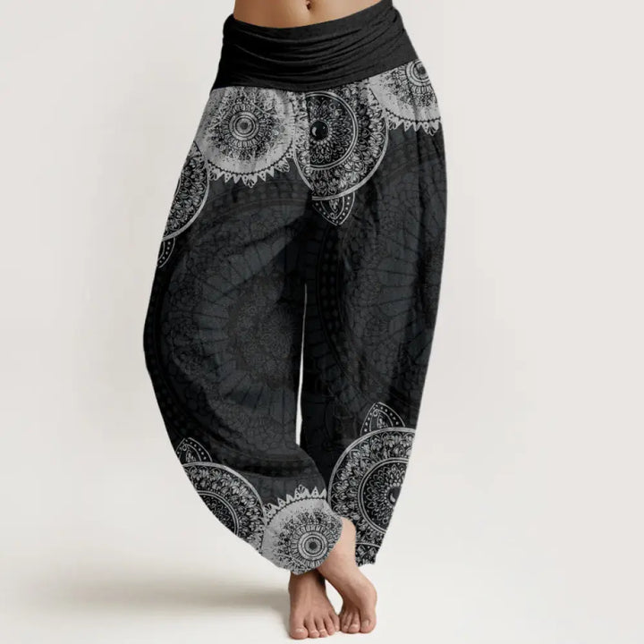 BWOOOH mandala print harem pants - Cotton Circular Mandala Design Women&
