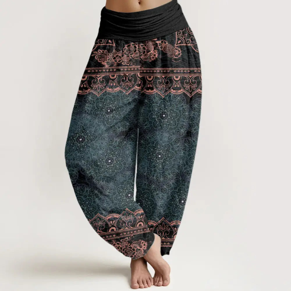 BWOOOH mandala print harem pants - Cotton Elegant Mandala Flowers Design Wo